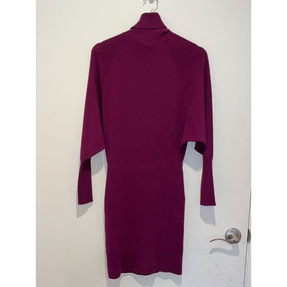 A.L.C. Caren Mini Dress in Deep Orchid Dolman Turtleneck Women Size M ($425) - Picture 6 of 10